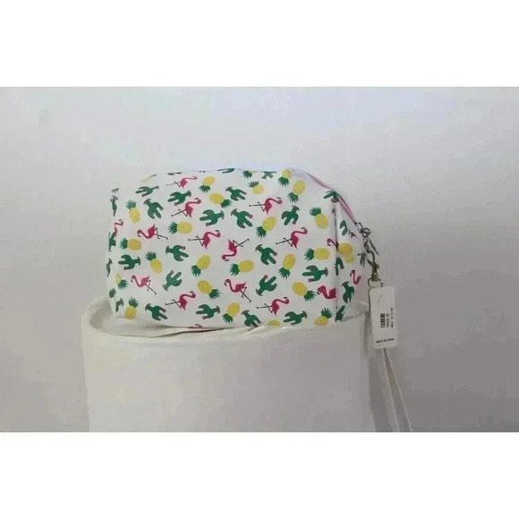 ladies Cactus print make up bag - Picture 1 of 5